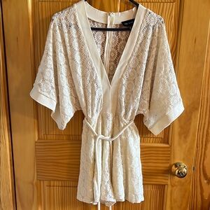 Elegant Cream Lace Jumpsuit